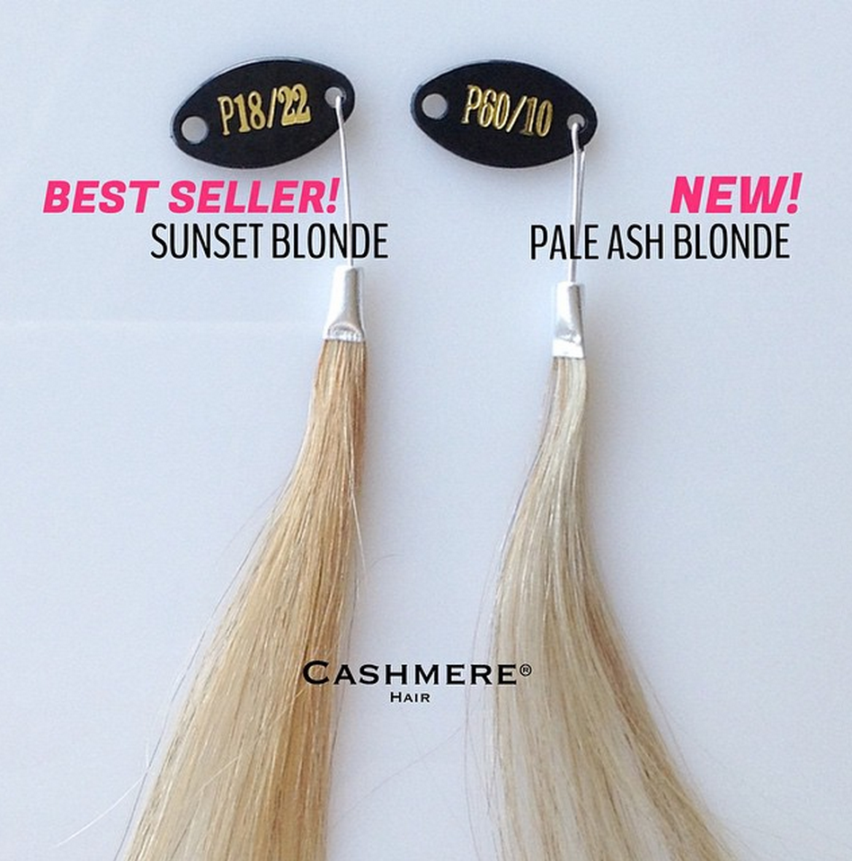 Sunset Blonde Vs New Pale Ash Blonde Cashmere Hair Cashmere