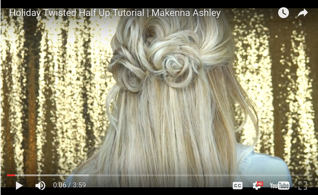 Holiday Hairstyle Tutorial